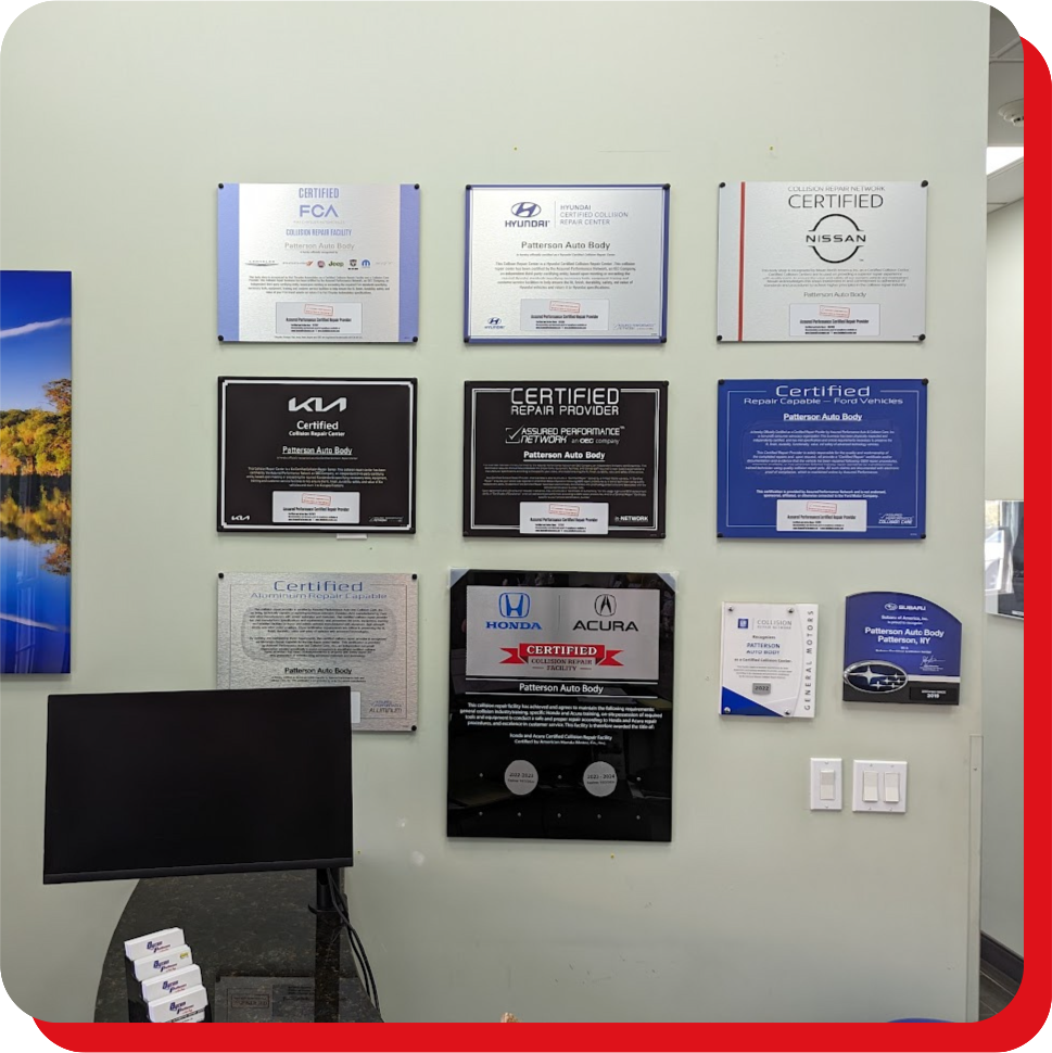Byron's Patterson Auto Body Collision Center Certifications